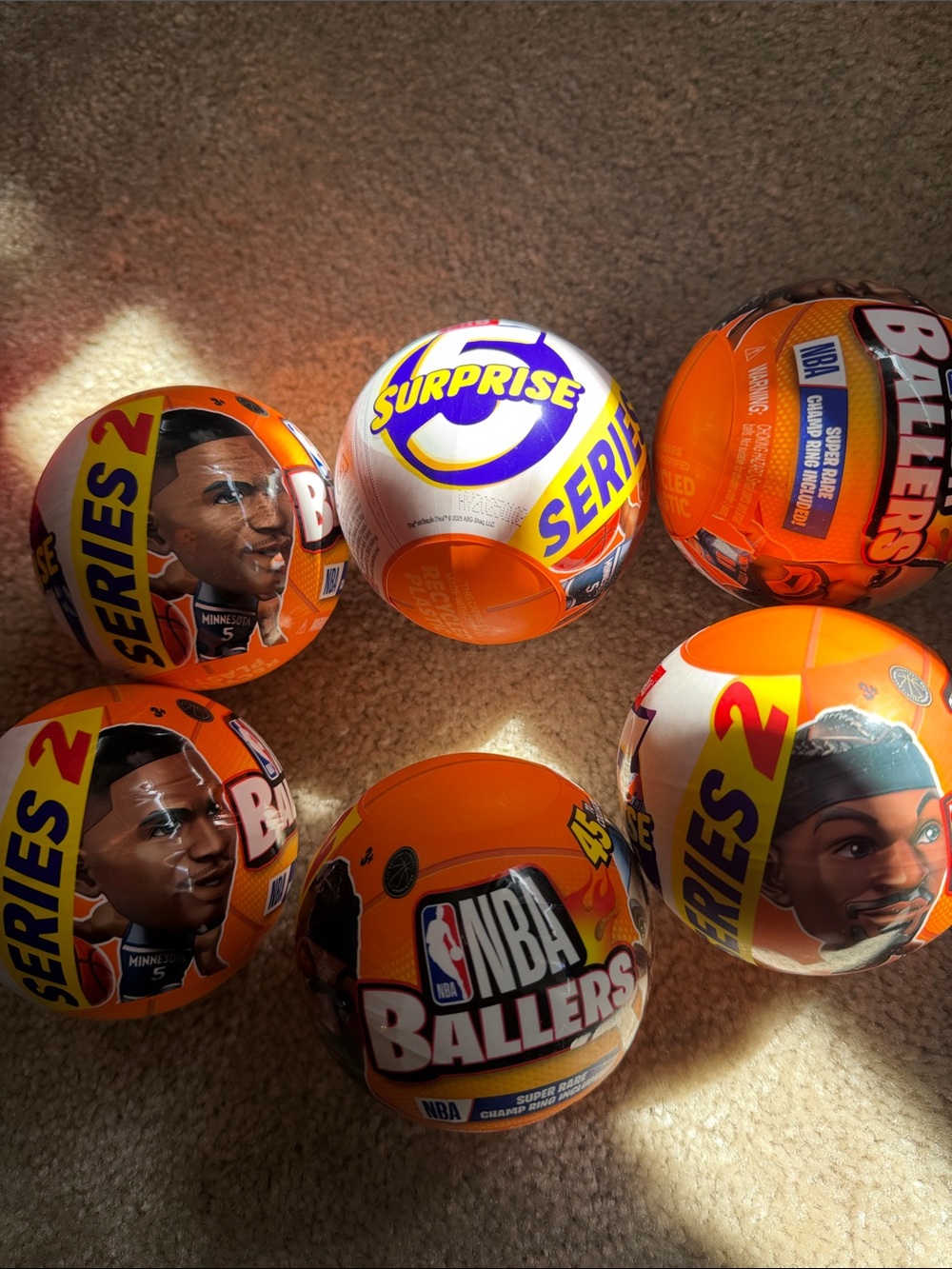NBA Ballers Surprise Series 2 Orange Collectible Surprise Balls